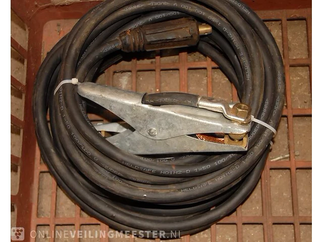 4st. laskabel met massaklem, plus 2 losse massaklemmen weldsafe - afbeelding 1 van  3