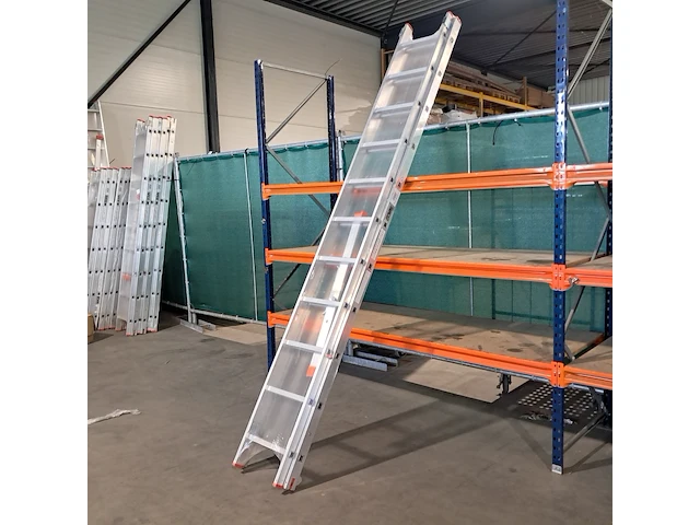4x 2-delige schuifladder 2x11 treden tüv-aluminium, 2022 - afbeelding 3 van  4