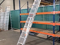 4x 2-delige schuifladder 2x11 treden tüv-aluminium, 2022 - afbeelding 3 van  4