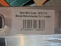 4x 2-delige schuifladder 2x11 treden tüv-aluminium, 2022 - afbeelding 4 van  4
