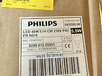 4x 4 ledlampen philips 40w e14 risico transport koper dus 8 gloeilampen - afbeelding 3 van  5