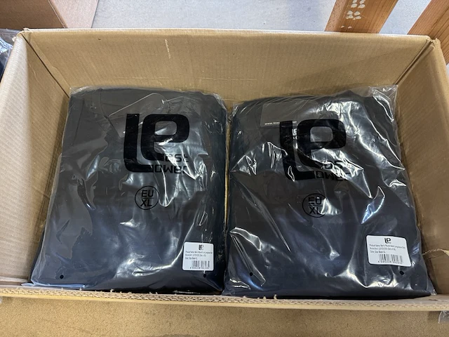 4x 5-pak heren shirt met lange mouwen maat xl lower east, zwart - afbeelding 3 van  4