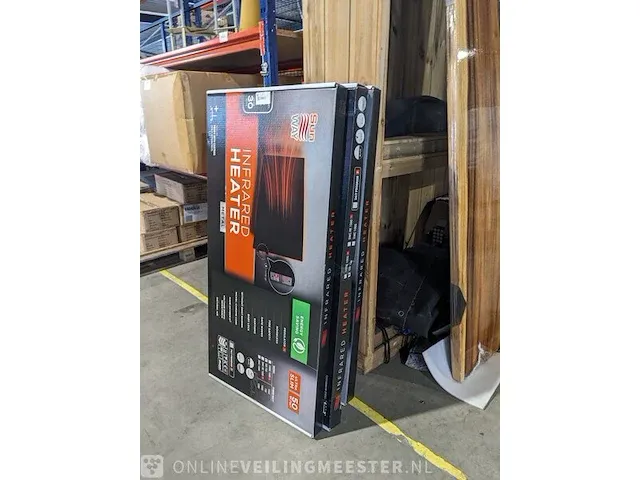 4x 750w infrarood wand & plafond paneel sun way , wit - afbeelding 2 van  10