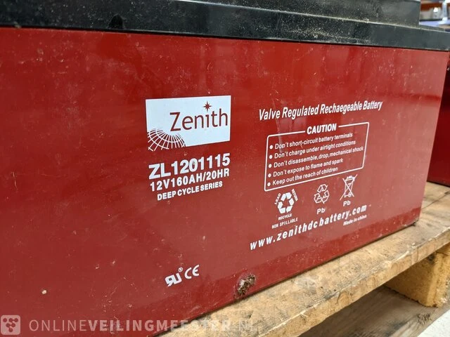4x accu zenith, zl1201115 - afbeelding 4 van  4