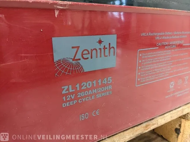 4x accu zenith, zl1201145 - afbeelding 2 van  4