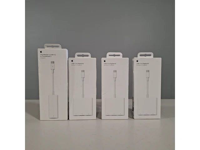 4x adapter, apple, o.a. usb-c to digital av - afbeelding 1 van  5