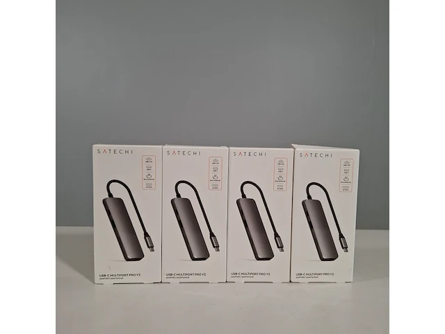 4x adapter, satechi, multiport pro v2, 2024 - afbeelding 1 van  5