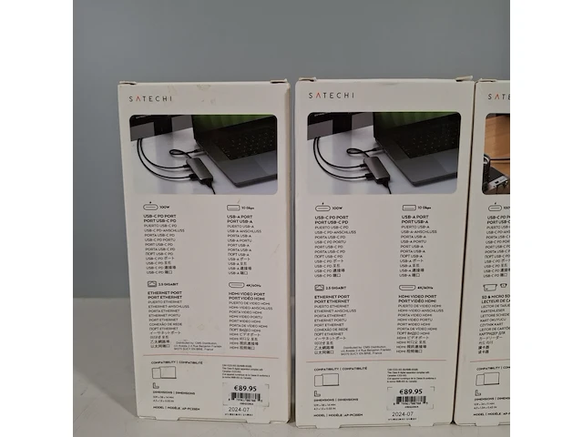 4x adapter, satechi, multiport pro v2, 2024 - afbeelding 4 van  5