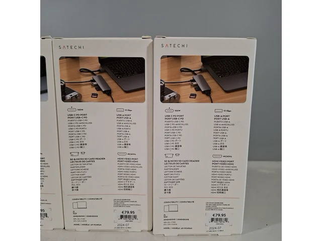 4x adapter, satechi, multiport pro v2, 2024 - afbeelding 5 van  5