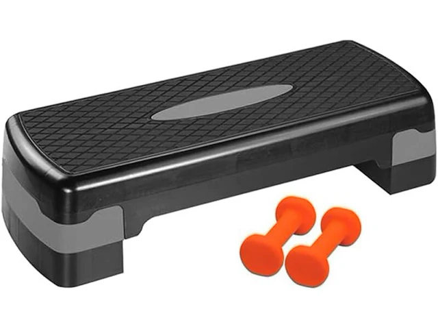 4x aerobic stepper met halters zoomyo - afbeelding 1 van  3