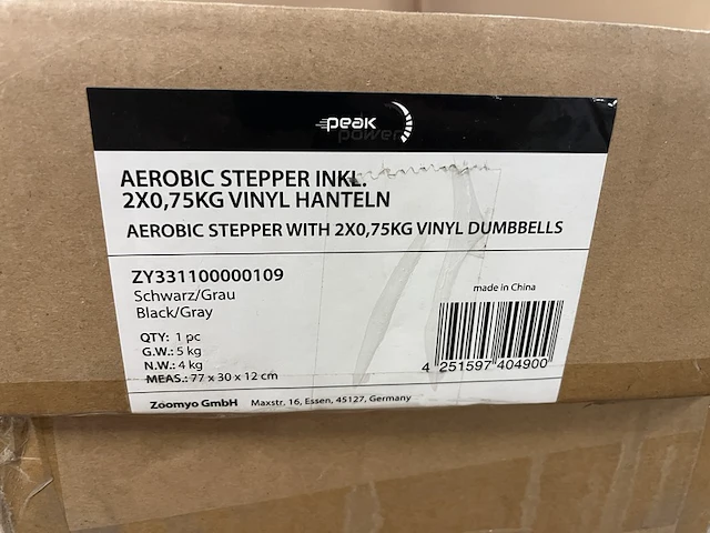 4x aerobic stepper met halters zoomyo - afbeelding 3 van  3