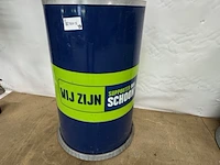 4x afvalbak 135 liter omefa, blauw/groen - afbeelding 2 van  6