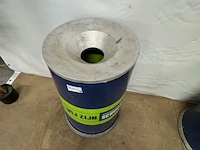 4x afvalbak 135 liter omefa, blauw/groen - afbeelding 3 van  6