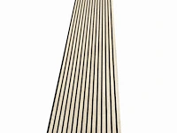 4x akoestisch wandpaneel esdoorn licht hout 270x60 - afbeelding 1 van  2
