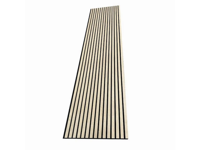 4x akoestisch wandpaneel esdoorn licht hout 270x60 - afbeelding 1 van  2