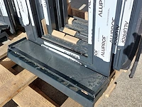 4x aluminium kozijn met kiepraam, zwartgrijs (mat) - afbeelding 5 van  13