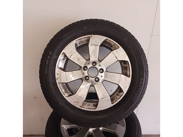 4x aluminium velg met winterband voor mercedes ml/gle, michelin, latitude alpin - 255/55 r 18 105h - afbeelding 11 van  13