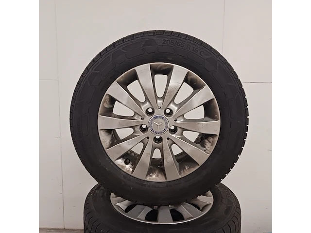 4x aluminium velg met winterband voor mercedes vito, continental, vancontact winter - 205/65 r 16c - afbeelding 3 van  12