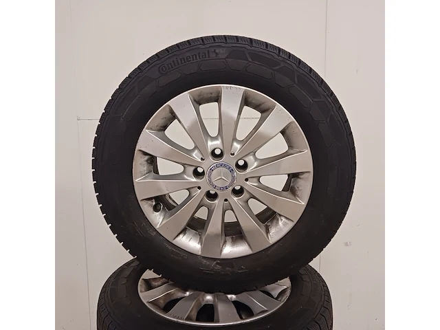 4x aluminium velg met winterband voor mercedes vito, continental, vancontact winter - 205/65 r 16c - afbeelding 5 van  12