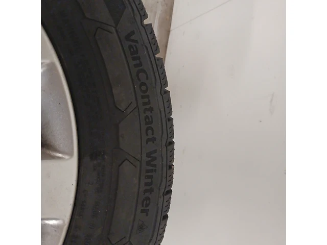 4x aluminium velg met winterband voor mercedes vito, continental, vancontact winter - 205/65 r 16c - afbeelding 8 van  12