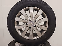 4x aluminium velg met winterband voor mercedes vito, continental, vancontact winter - 205/65 r 16c - afbeelding 10 van  12