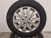 4x aluminium velg met winterband voor mercedes vito, continental, vancontact winter - 205/65 r 16c - afbeelding 12 van  12