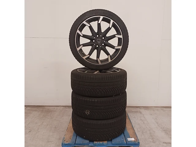 4x aluminium velg met winterband voor skoda, michelin, pilot alpin - 225/40 r 18 92v - afbeelding 1 van  12
