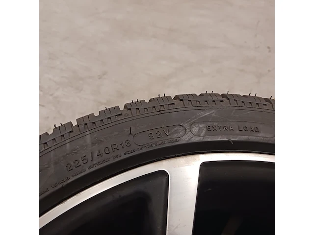4x aluminium velg met winterband voor skoda, michelin, pilot alpin - 225/40 r 18 92v - afbeelding 8 van  12
