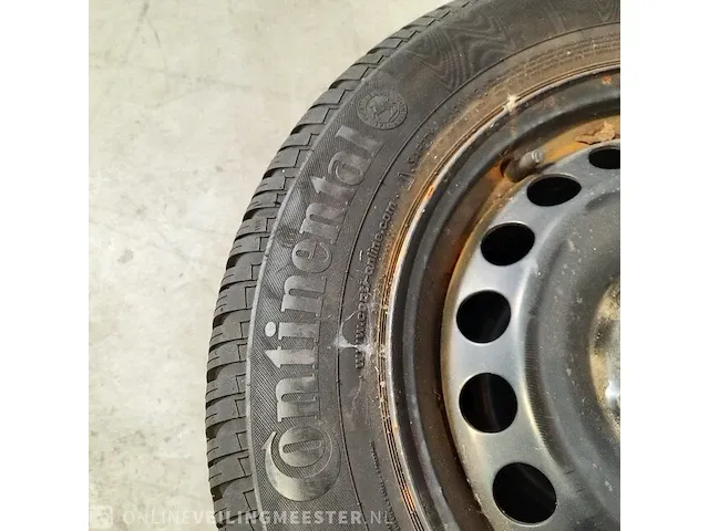 4x auto band op velg continental/volkswagen, conti winter contact - afbeelding 3 van  6