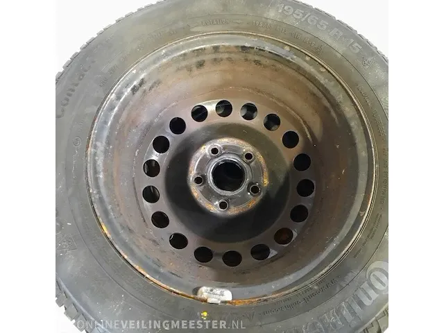 4x auto band op velg continental/volkswagen, conti winter contact - afbeelding 6 van  6