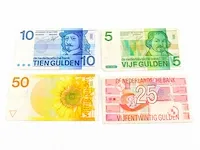 4x bankbiljetten nederland 1968-1989 - afbeelding 1 van  6