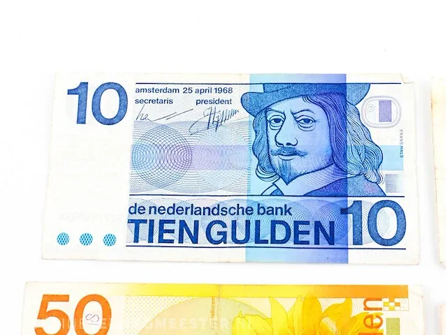 4x bankbiljetten nederland 1968-1989 - afbeelding 2 van  6