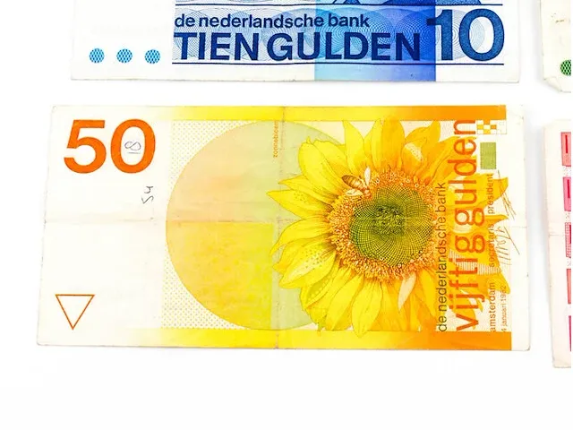 4x bankbiljetten nederland 1968-1989 - afbeelding 4 van  6