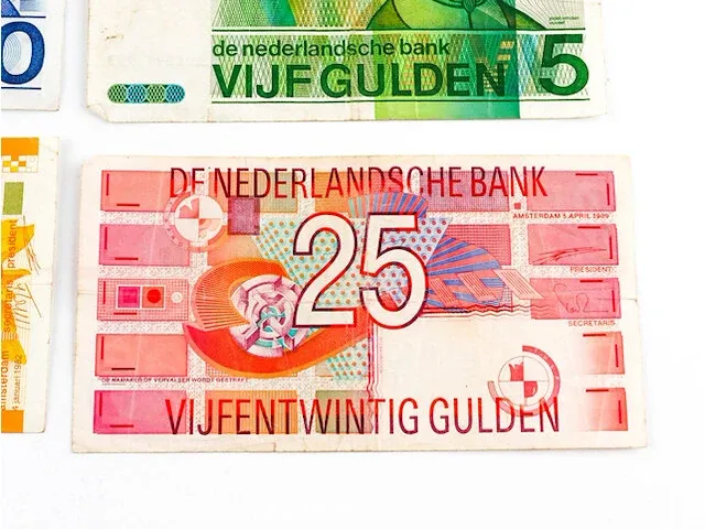 4x bankbiljetten nederland 1968-1989 - afbeelding 5 van  6