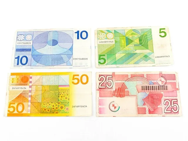 4x bankbiljetten nederland 1968-1989 - afbeelding 6 van  6