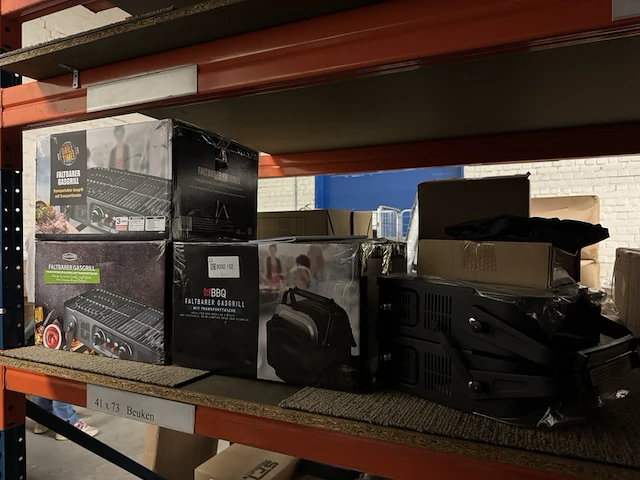 4x barbecue/grill opvouwbaar meateor - afbeelding 1 van  4
