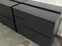 4x basic flip schoenenkast, byfonq, zwart - afbeelding 2 van  5