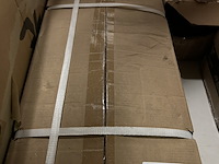 4x bijzettafel ovaal zwart metalen frame kunststof webbing plateau - afbeelding 4 van  4