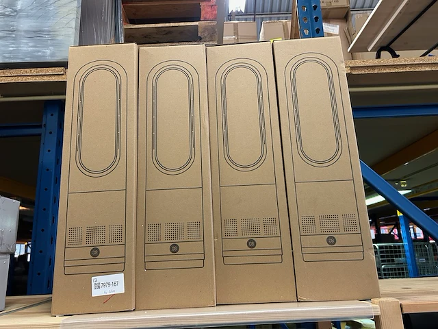4x bladloze ventilator-kachel warm/koud wit-zilver - afbeelding 2 van  3
