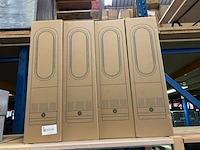 4x bladloze ventilator-kachel warm/koud wit-zilver - afbeelding 2 van  3