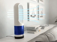 4x bladloze ventilatorkachel warm/koud wit-blauw - afbeelding 2 van  4