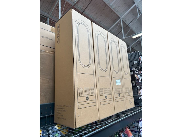 4x bladloze ventilatorkachel warm/koud wit-blauw - afbeelding 3 van  3