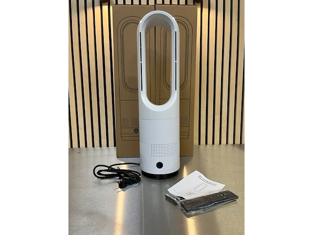 4x bladloze ventilatorkachel warm/koud wit - afbeelding 1 van  6