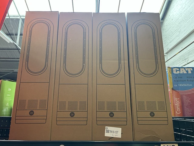 4x bladloze ventilatorkachel warm/koud wit - afbeelding 5 van  6