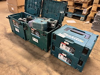 4x bouwgereedschap in m-box (1x decoupeerzaag, 2x cirkelzaag) makita, 2x djv182zj, 2x dhs630zj - afbeelding 1 van  6