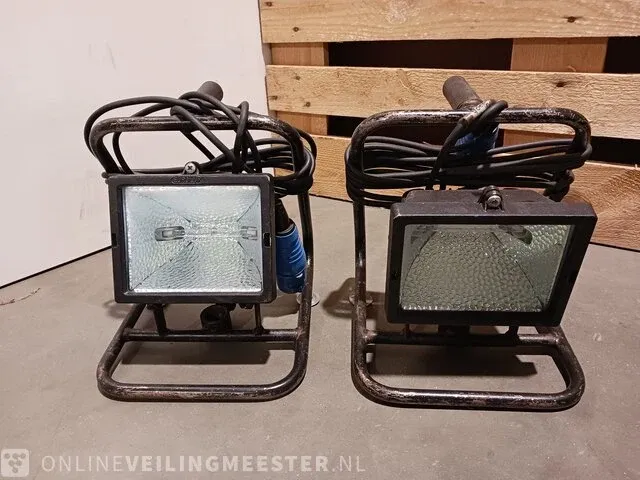 4x bouwlampen met statieven oa. eurolux - afbeelding 4 van  8