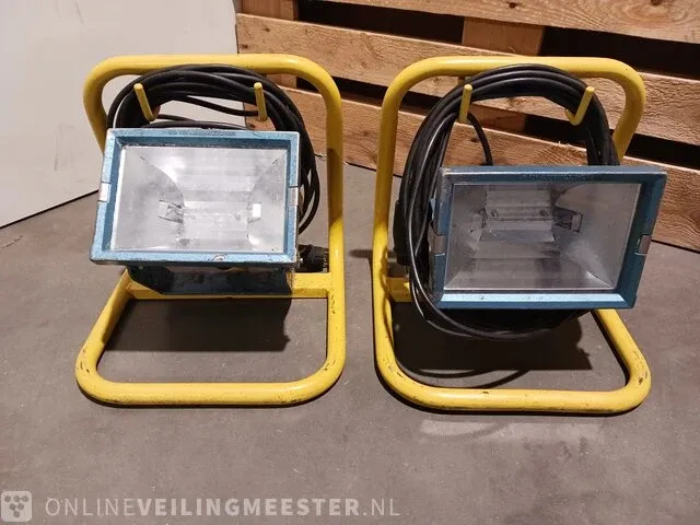 4x bouwlampen met statieven oa. eurolux - afbeelding 7 van  8