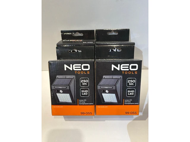 4x buitenverlichting solar, neo tools - afbeelding 1 van  1
