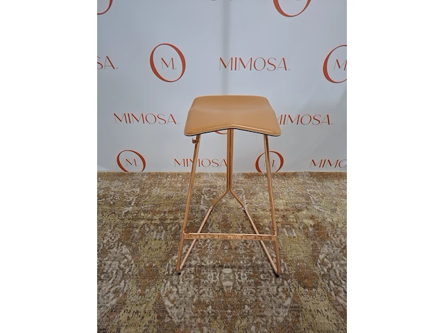 4x design barstoel classicon, design clemens weisshaar, triton stool, copper - afbeelding 2 van  16