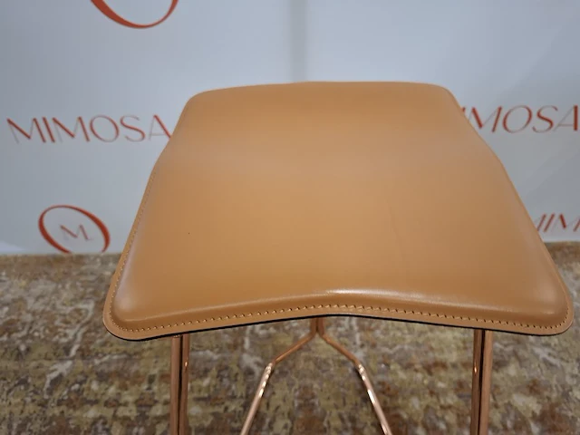 4x design barstoel classicon, design clemens weisshaar, triton stool, copper - afbeelding 3 van  16